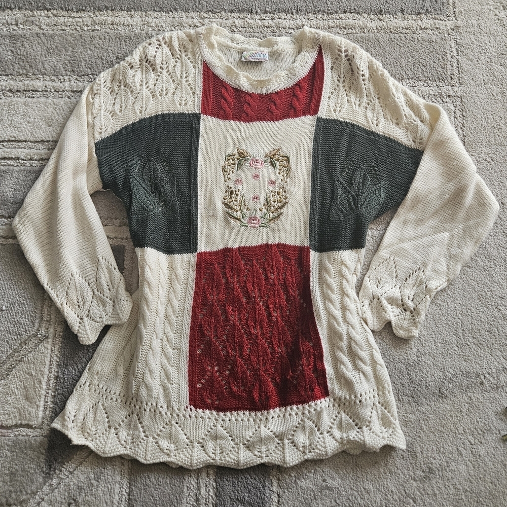 adidas Cream Knit Pullover